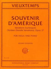 Vieuxtemps Souvenir d'Amérique, Variations burlesques, Opus 17 for Viola