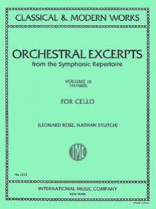 Orchestral Excerpts for Cello Volume 3