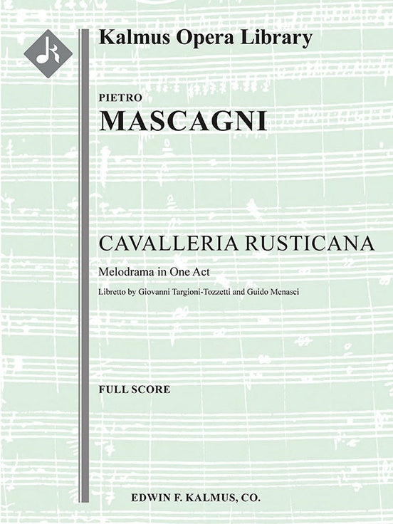 Mascagni Cavalleria Rusticana Full Score