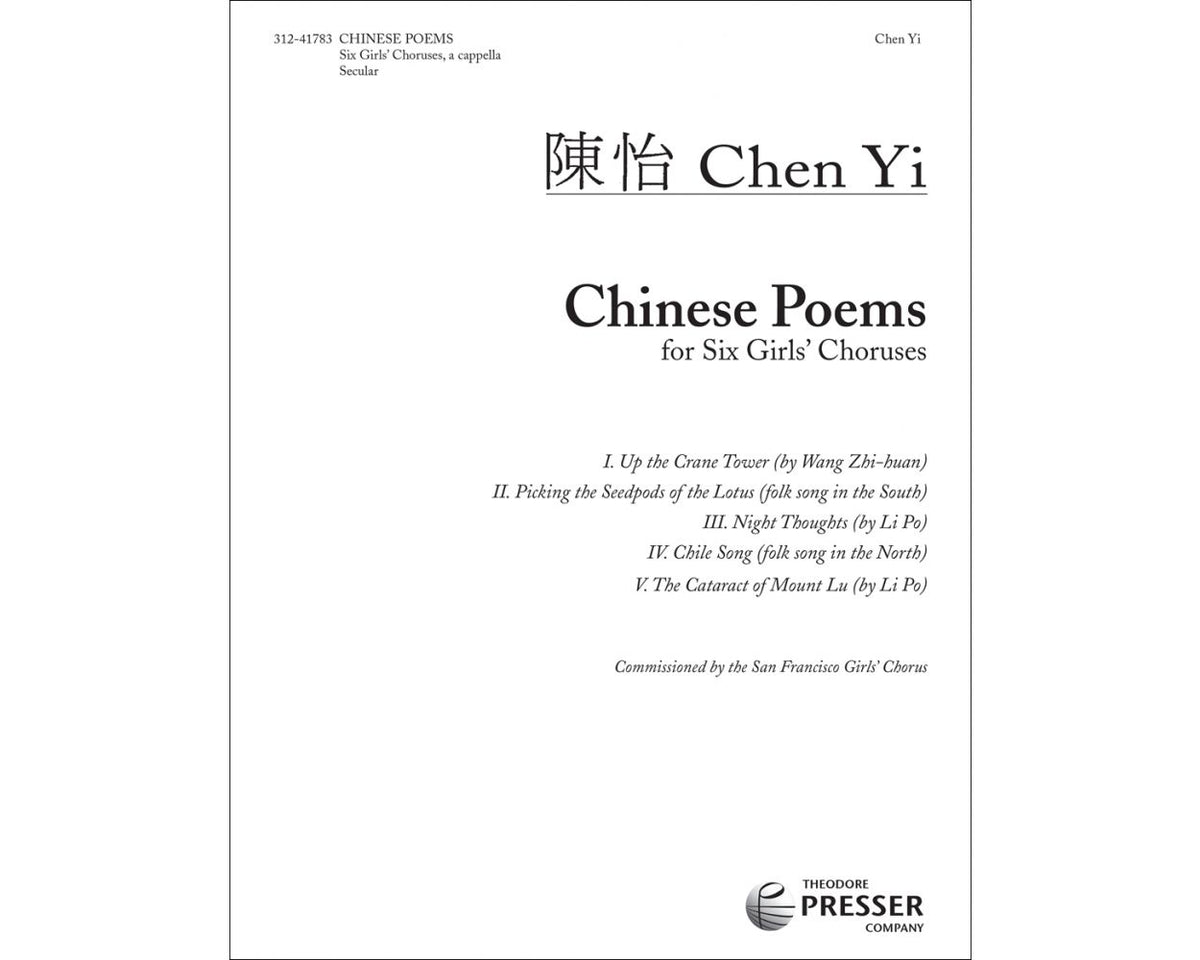 Chen Yi Chinese Poems for Six Girls' Choruses
