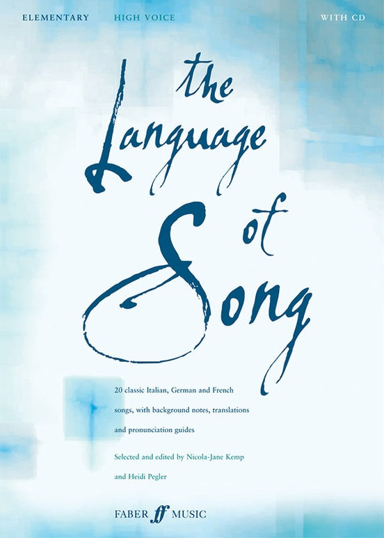 Language of Song: Elementary High Voice Book & CD