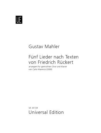 Mahler 5 Lieder on Poems by Friedrich Ruckert