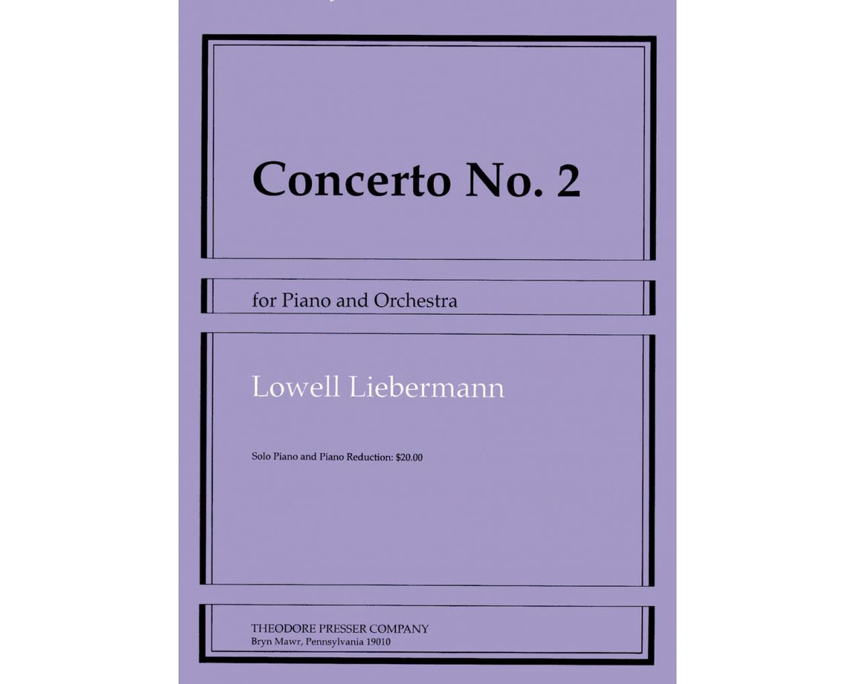 Liebermann Concerto No. 2 For Piano and Orchestra