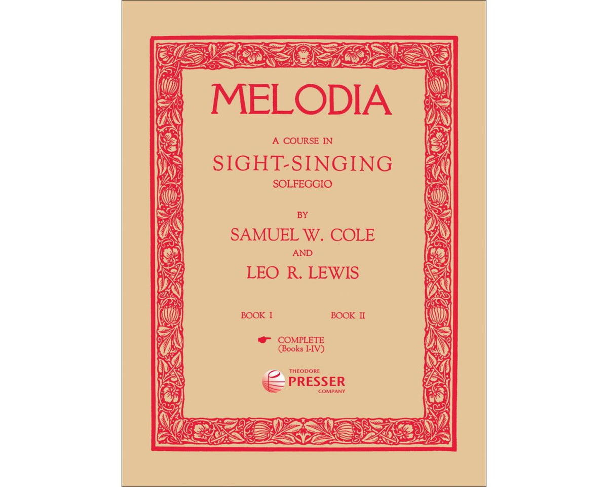 Melodia, Complete(Book 1-4) Sight Singing