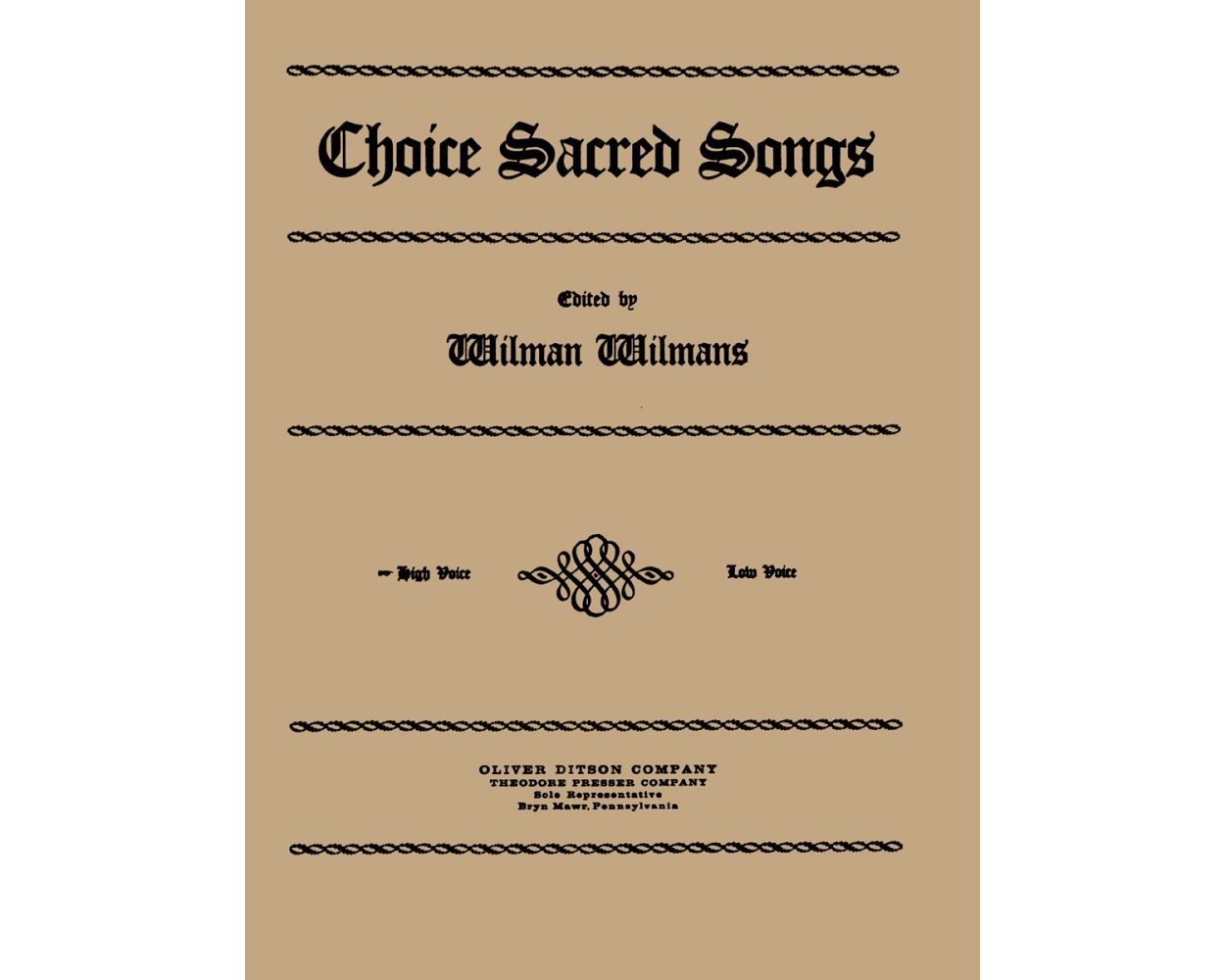 Choice Sacred Songs