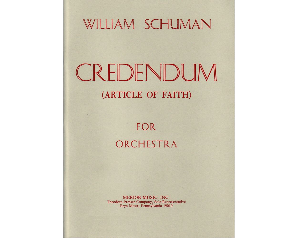 Schuman Credendum (Article of Faith)
