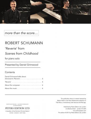 Schumann  Reverie from ''Scenes from Childhood''