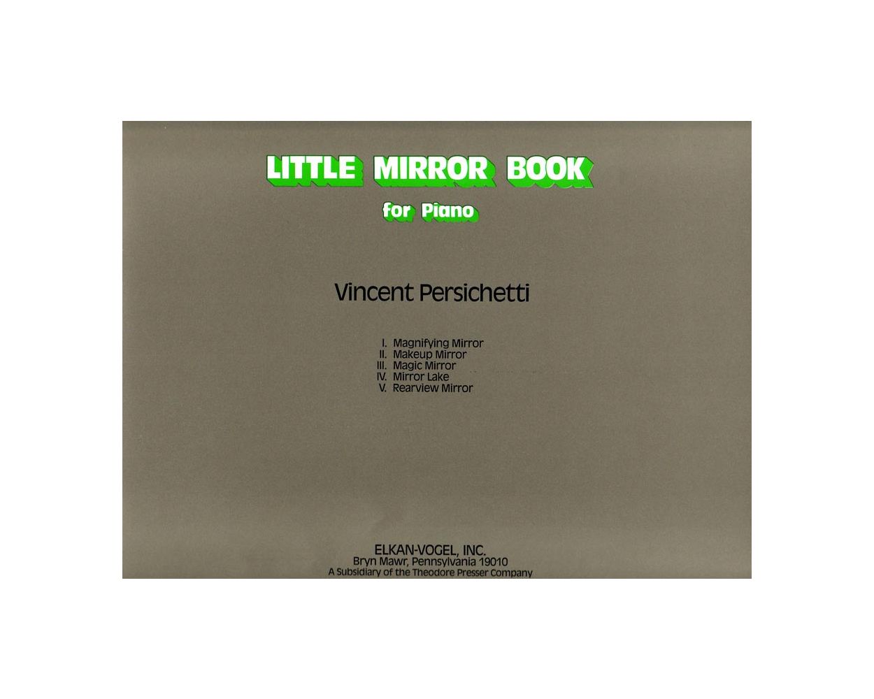 Persichetti Little Mirror Book for Piano