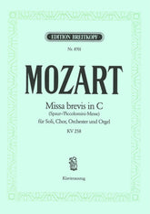 Mozart Missa brevis in C, K. 258