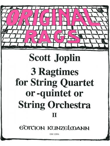 Joplin Ragtimes for String Quartet/Quintet/Orchestra Volume 2
