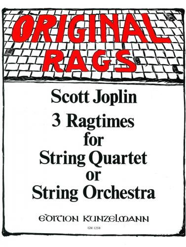 Joplin 3 Ragtimes for String Quartet/Quintet/Orchestra