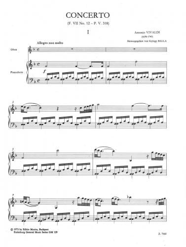 Vivaldi Oboe Concerto in F Major P318