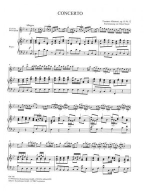 Albinoni Concerto a cinque in B flat major Opus 10 No 12
