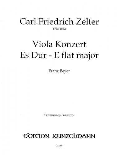 Zelter Viola Concerto in Eb Major