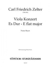 Zelter Viola Concerto in Eb Major