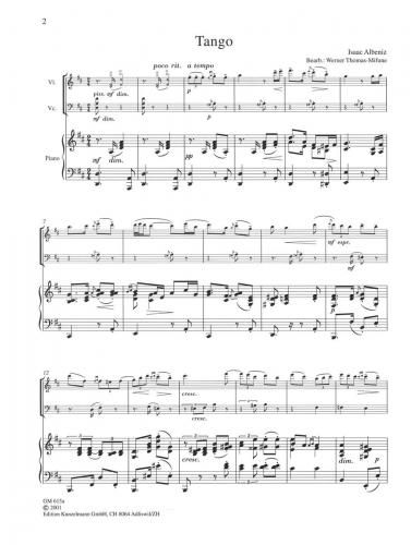Thomas-Milfune Four Tangos for Piano Trio Volume 1