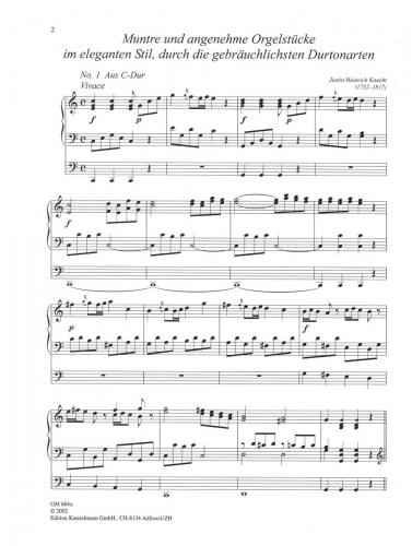 Knecht Organ Pieces in Elegant Style Through the Most Common Keys, Vol. 1