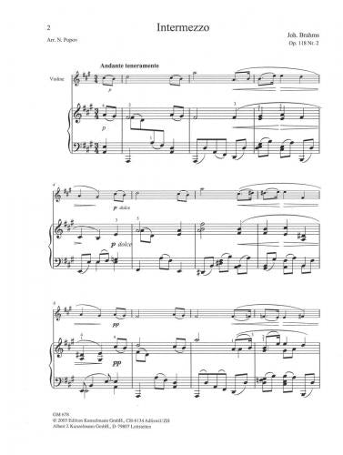 Brahms Intermezzo Op. 118 No. 2 in A Major