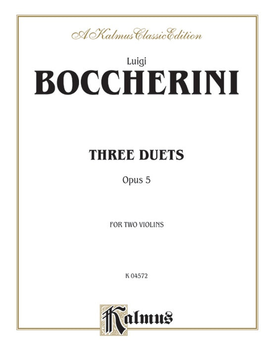 Boccherini Three Duets, Op. 5