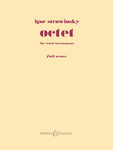 Stravinsky Octet for Wind Instruments Full Score