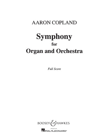 Copland: Symphony for Organ and Orchestra (Full Score)