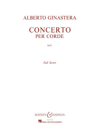 Ginastera: Concerto per Corde, Op. 33 (full score)