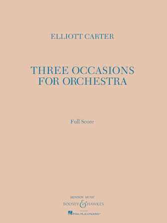 Three Occasions for Orchestra