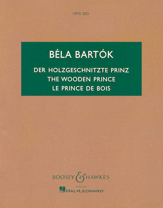 Bartok The Wooden Prince Study Score