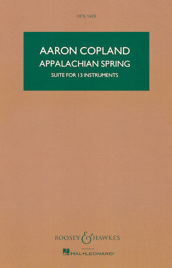 Copland: Appalachian Spring Suite for 13 Instruments (Study Score)