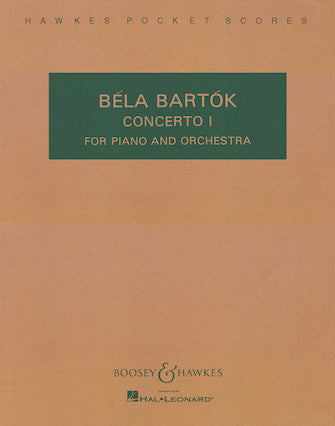 Bartok Piano Concerto No. 1 Study Score