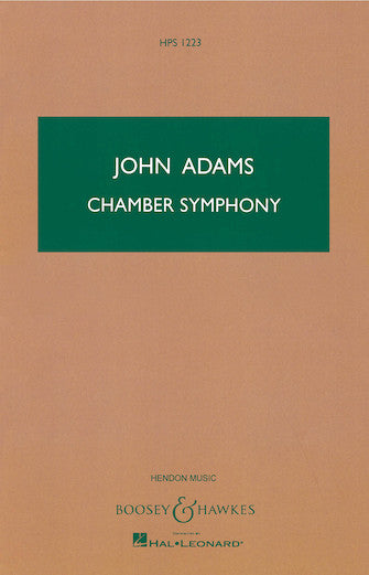 Adams Chamber Symphony Study Score