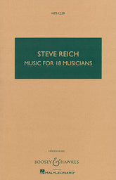 Reich Music for 18 Musicians Score
