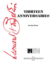 Bernstein Thirteen Anniversaries (1990) Piano