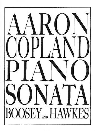 Copland: Piano Sonata