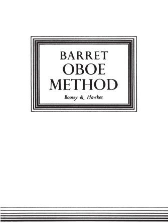 Barret: Oboe Method - Original Edition