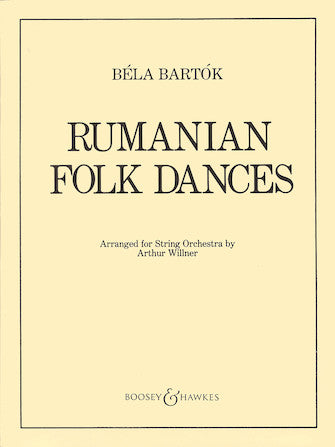 Bartok Romanian Folk Dances for String Orchestra (full score + parts)