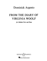 Argento From the Diary of Virginia Woolf Medium Voice and Piano