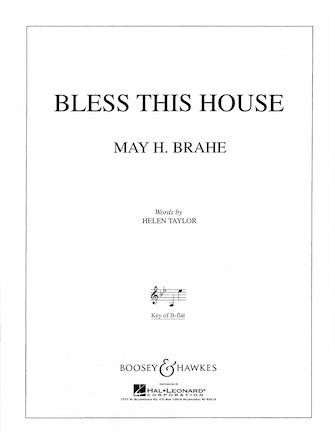 Brahe Bless This House - Low Voice (Bb)