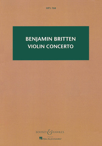 Britten Violin Concerto, Op. 15 Study Score