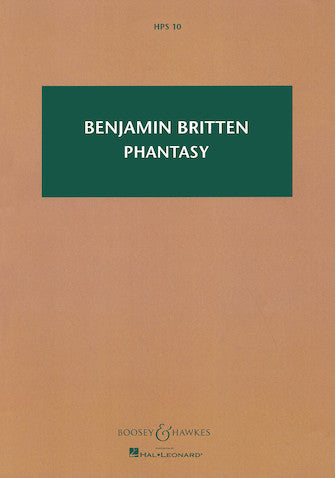 Britten Phantasy Quartet, Op. 2 Study Score