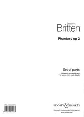 Britten Phantasy Quartet, Op. 2 for Oboe, Violin, Viola and Violoncello