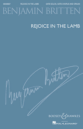 Rejoice in the Lamb, Op. 30 - Vocal Score