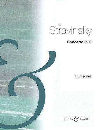 Stravinsky Concerto in D for String Orchestra