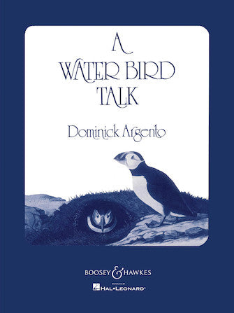 Argento A Water Bird Talk Vocal Score