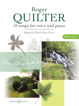 Quilter, Roger - 18 Songs for Voice and Piano
