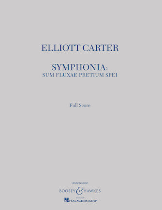 Carter Symphonia: Sum Fluxae Pretium Spei - Full Score