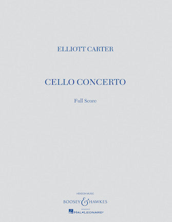 Carter Cello Concerto  Full Score