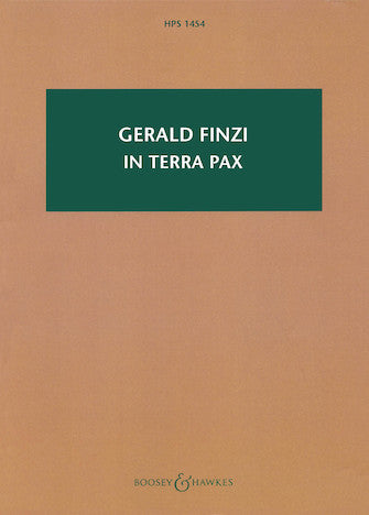 In Terra Pax, Op. 39 - Study Score