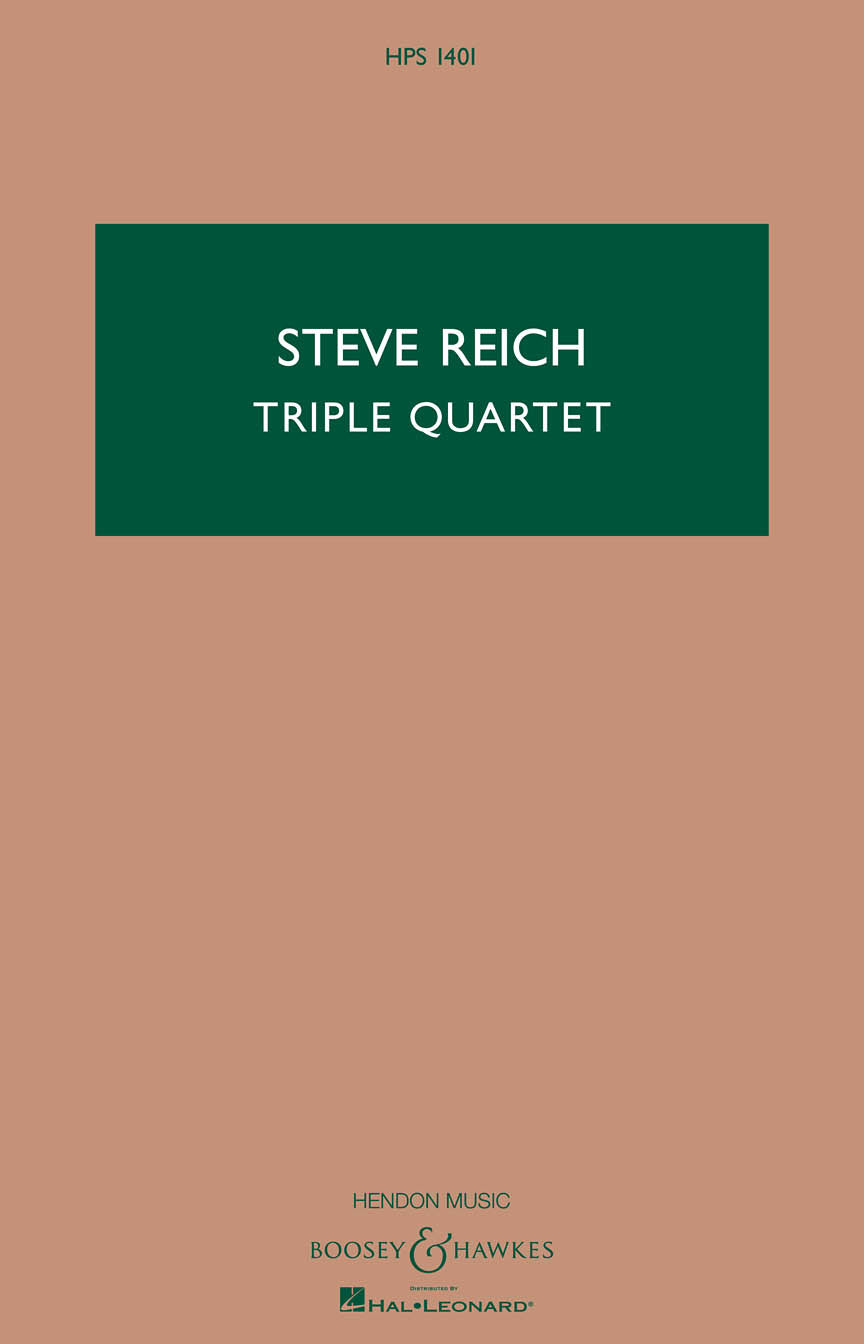 Triple Quartet - String Quartet and Tape - Hawkes Pocket Score Hps 1401