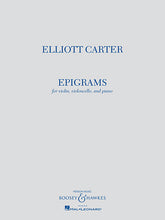 Epigrams - Violin, Violoncello, And Piano - Playing Score
